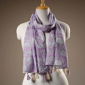 Cotton Hand Block Printed Stole