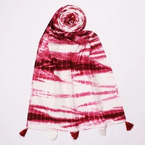 Printed Cotton Tie Dye Scarf