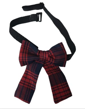 Men Cotton Check Bow Tie