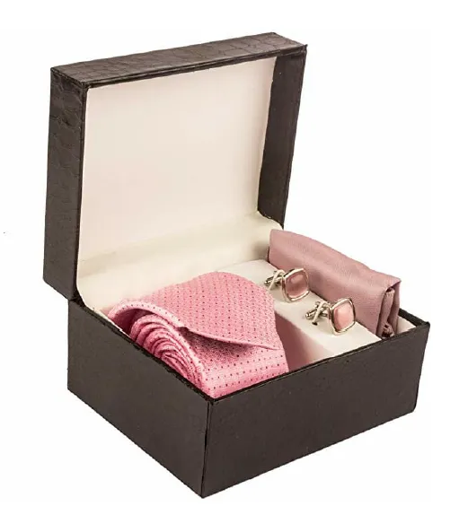 Pink Cotton Plain Neckties, Packaging Type: Box