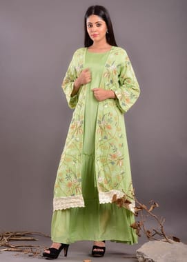 Women Ladies Designer Silk Gown