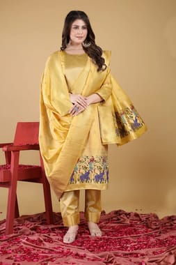 NEW DESIGNER PURE SOFT SILK LEDIES SUIT