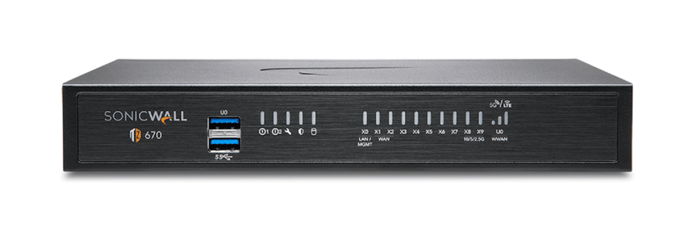 Sonicwall TZ670 Firewall with EPSS - 3 years, Desktop