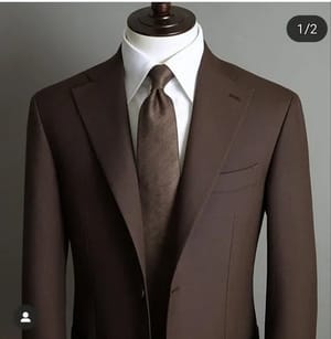 Plain Poly Viscose Mens Formal Brown Blazer