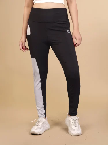 Women's High Rise Full Stretchable Ankle Length Slim Fit Yoga Workout Gym Tights with Pockets