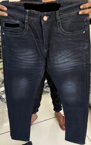 Slim Fit Faded Black Denim Jeans