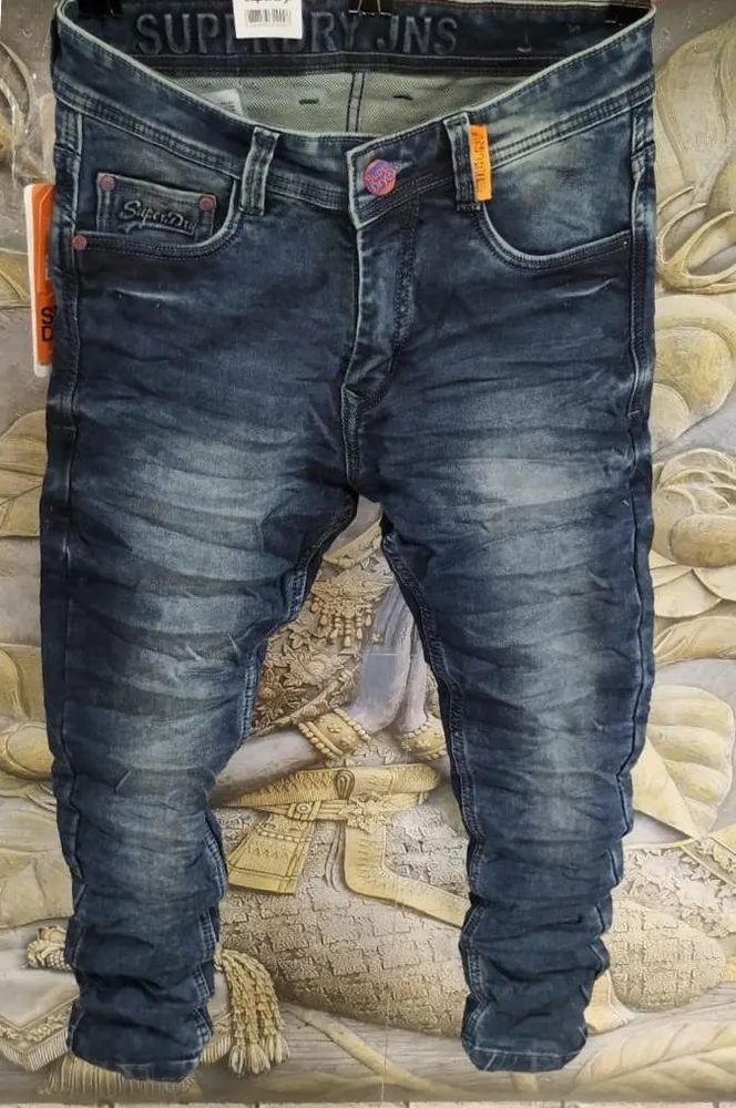 Men Denim Faded Jeans