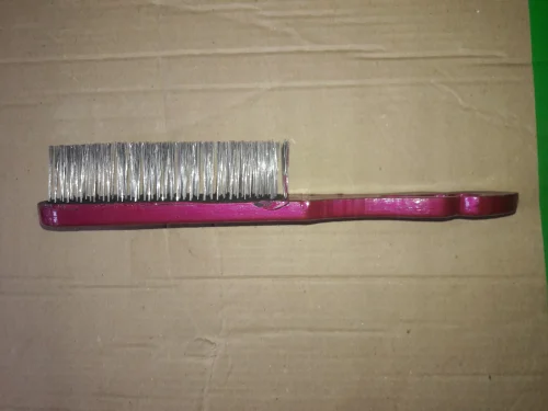 Plastic Pink Titanic Gold PVC Wire Brush, For Cleaning, 2 inch