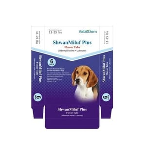 Shwan Miluf Plus ( 11- 25 Lbs ), 6 Pipette Pack, for Parasite Drugs