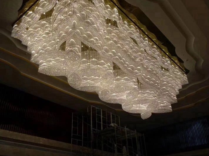 Ceiling Glass Hotel & Banquet Chandelier, Crystal