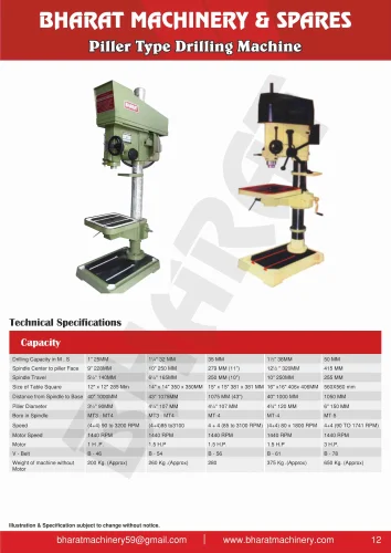 Pillar Type Drill Machine