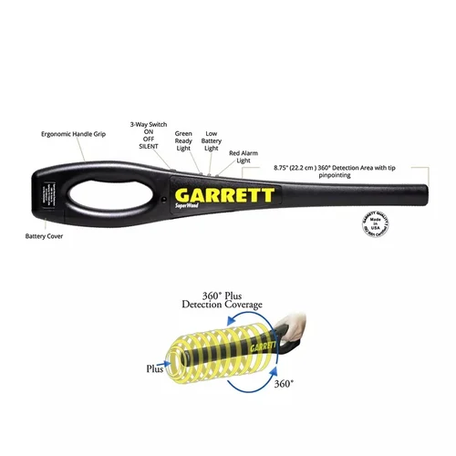 Garrett Superwand Hand-held Metal Detector