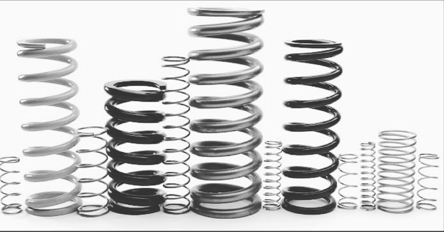 Silver Spiral Stainless Steel 316 Compression Springs