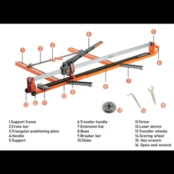 FACILE T3 SUPER PRO 180 (6 FT) MANUAL TILE CUTTER 1800MM