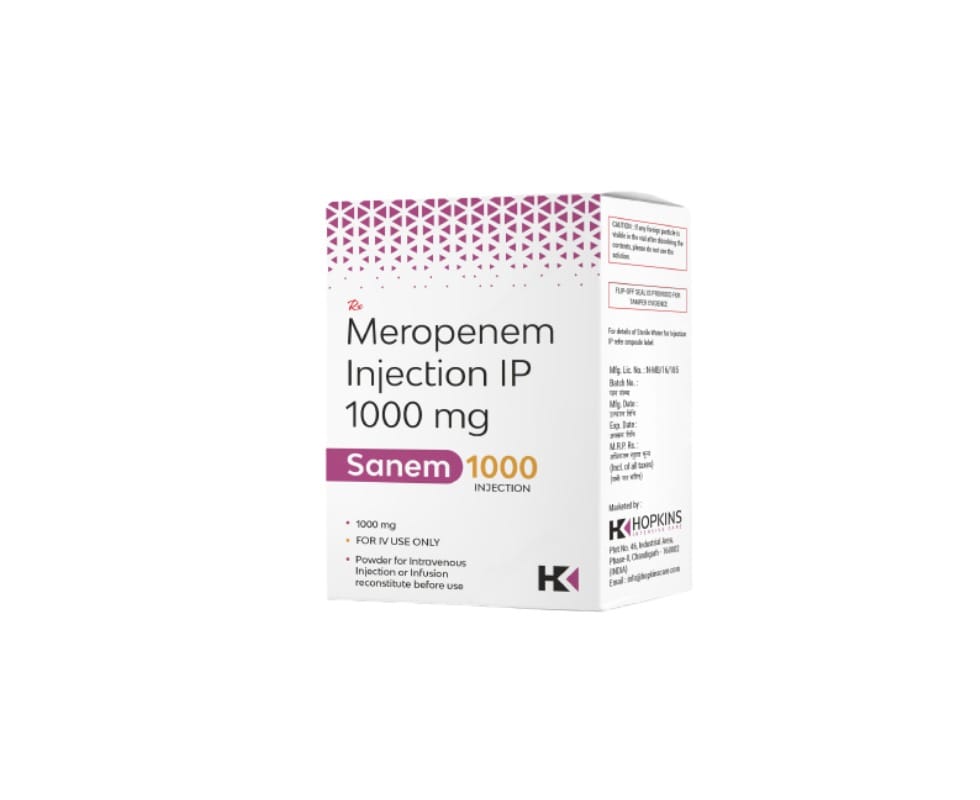 Meropenem Injection IP 1000mg