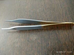 Plastic Surgery Plain Forceps( Golden)