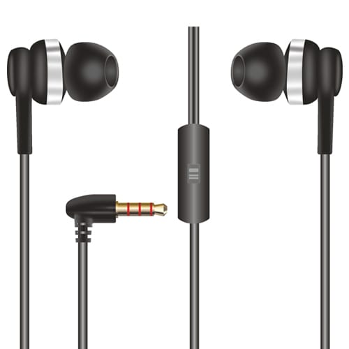 Black Wired Universal Earphone