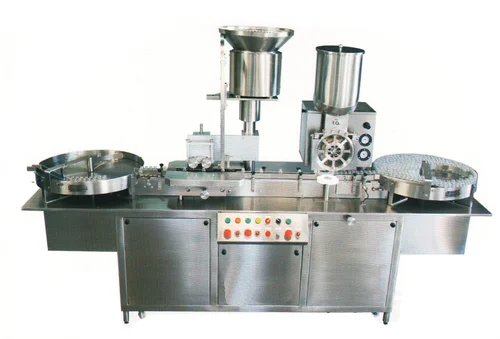 RIDDHI Automatic Single Head Vial Sealing Machine, Model: RDVSM, Capacity: 40 Vsm