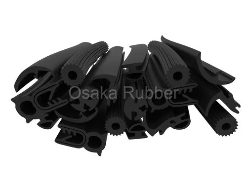 Black Extruded Rubber Profile