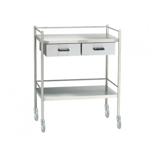 Stainless Steel Box Type Instrument Trolley, For Hospital,Clinic And Etc