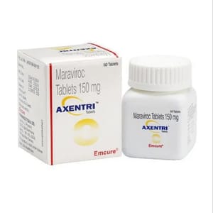 Entecavir Axentri Maraviroc 150mg Tablets, Packaging Type: Packet