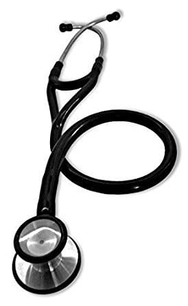 Dual Head Cardiology Stethoscope, Machined Stainless Steel, Single Piece Tunable