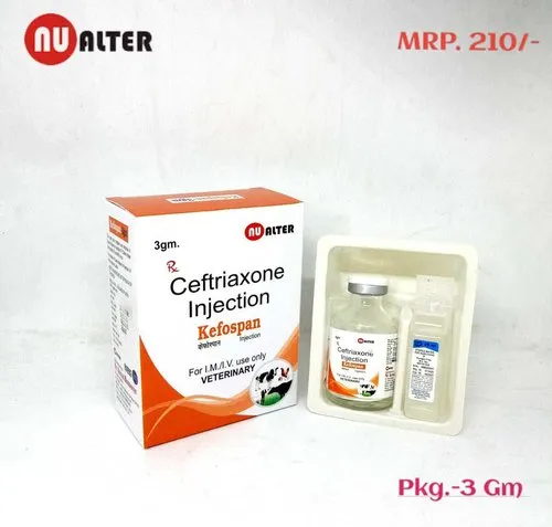 KEFOSPAN 3GM Ceftriaxone Injection Manufacturing, 3 Gm