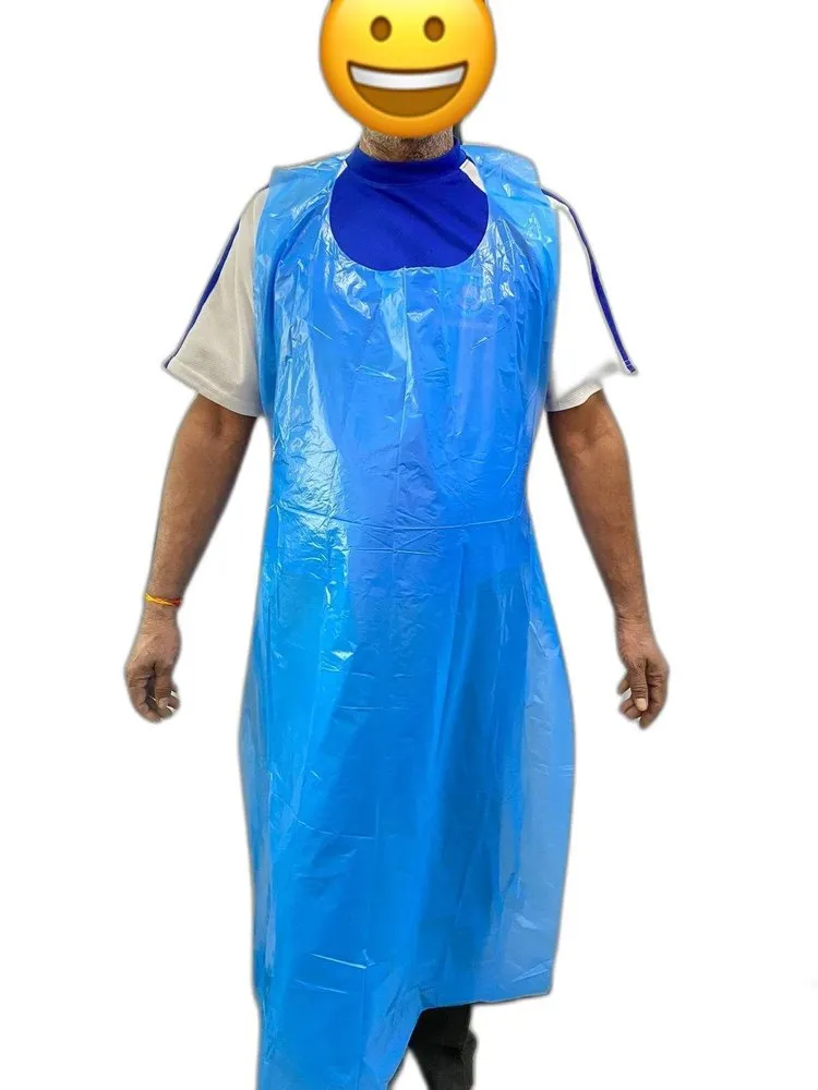 Without Sleeves plastic Medical Disposable Aprons, Size: Medium