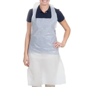 PE Plain White Disposable Apron, For Safety & Protection, Size: Medium