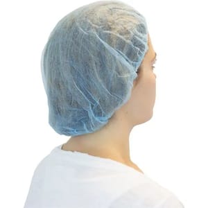 Blue Disposable Bouffant Cap