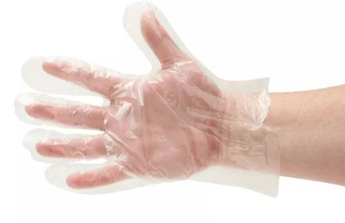 PE Polythene Hand Gloves, Packaging Size: 100 Peices