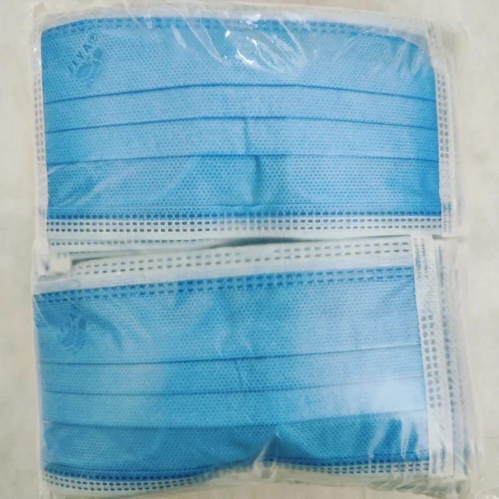 Blue Non Woven SMS Face Mask