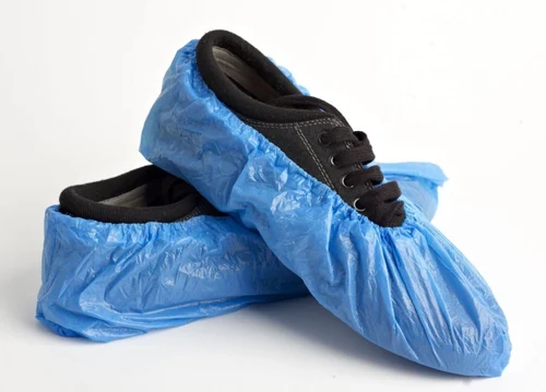 Disposable Shoe Cover Plastic, Quantity per pack: 100