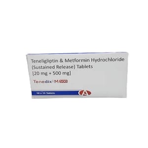 500 mg Teneligliptin And Metformin Tablet