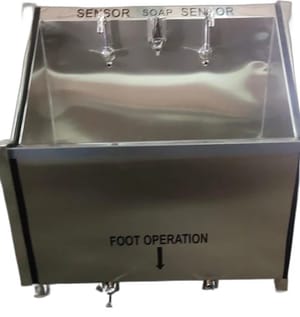 Gems 2 Station Surgical Scrub Sink, For Hospital, 48 X 20 X 32 Inch