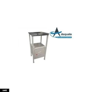 Stainless Steel Silver Adequate Hospital Bedside Locker, Size: 16l X 16w X 32h Inches