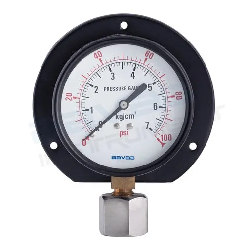 4 inch / 100 mm Mild Steel Pressure Gauge