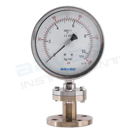 6 inch / 150 mm Flanged Diaphragm Seal Pressure Gauge