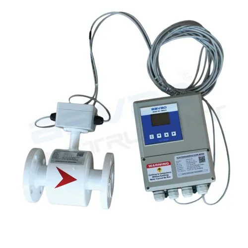 AAVAD Stainless Steel Remote Type Digital Flow Meter, 0.5%, 55 Degreec