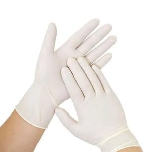 Latex Examination Gloves, Medical Disposable Gloves. Non-Sterile, Slightly Powdered