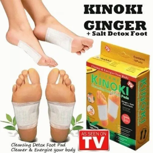 Powder Ginger And Salt As Seen On TV Kinoki Cleansing Detox Pads Foot Patches, For Personal