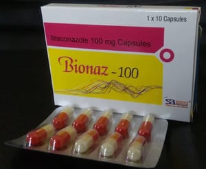 Itraconazole 100 mg Capsules