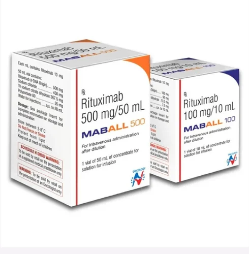 MABALL Hetro Rituximab Injection, Dosage Form: 500mg. 100mg, Packaging: 1 Vial Of 50 ml