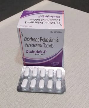 Diclofenac Potassium And Paracetamol Tablets