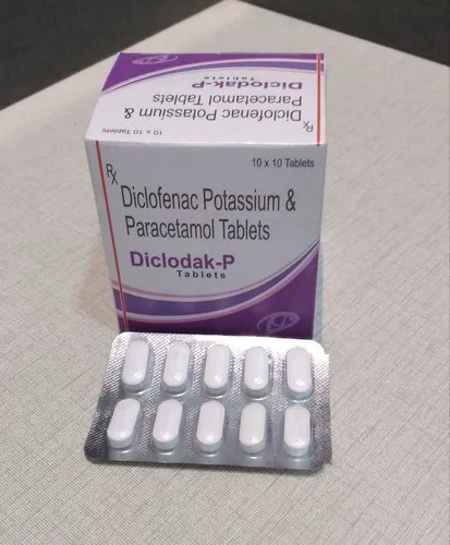 Diclofenac Potassium And Paracetamol Tablets