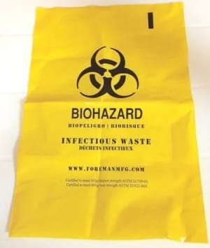 Biohazard Disposable Bags