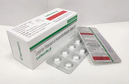 Losartan Potassium and Hydrochlorothiazide Tablets IP, Packaging Type: Box