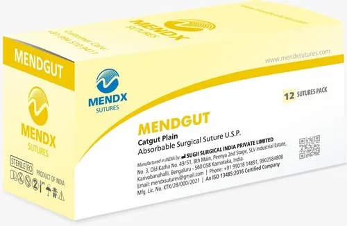 Catgut Plain Surgical Suture (Mendgut)