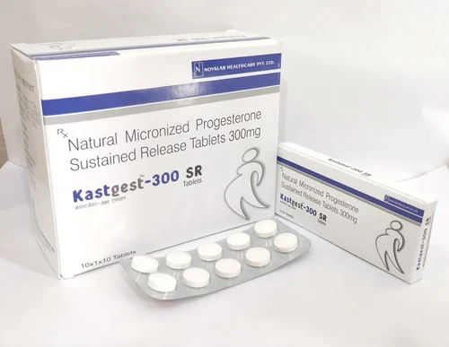 Natural Micronized Progesterone Sustained Release Tablets, 300 mg, Packaging Type: Box