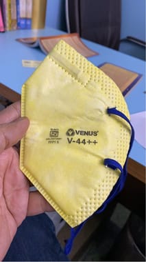 Number of Layers: 2 Venus V44++ mask, Without Valve, Size: Medium